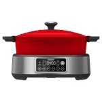 SENCOR SPR 6410RD-CZE2 / Multifunkční pomalý hrnec / 1360W / 5.5L / 40 - 200°C (8590669366767)