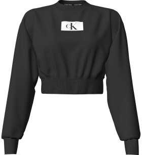 Dámská mikina Lounge Sweatshirt CK96 L/S 000QS6942EUB1 černá Calvin Klein