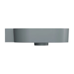 OMNIRES - OVO M+ umyvadlo na desku/závěsné - levé, 55 x 38 cm, ash grey mat; OVO555UWLAG