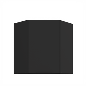 Horní rohová skříňka Aria 60x60 GN-72 1F (45°) Barva korpusu: Černá, Barva dvířek: BL - Black AFM