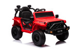Mamido Elektrické autíčko OFFROAD červené 12V Vysoký podvozek, široké sedadlo, Odpružené nápravy, 2,4 GHz Dálkové ovládání LED světla