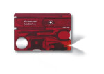 VICTORINOX SWISSCARD LITE červená-transparentní / Multifunkční karta / Počet funkcí 13 / Rozměry 82 x 45 mm (0.7300.T)