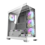 DarkFlash DS900 bílá / ATX / 7x 120 mm / 1x USB-A / 1x USB-C / průhledná bočnice / bez zdroje (DS900 White + fans)