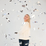 Vystřelovací konfety stříbrné 28 cm Vystřelovací konfety stříbrné 28 cm