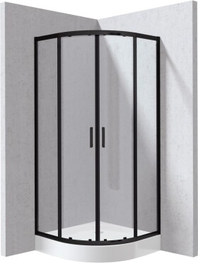 DEANTE - Funkia Evo čtvrtkruhový kout s vaničkou, 90x90 cm KYPZN099P