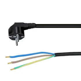 Solight flexo šňůra, 3x 1mm2, černá, 2m