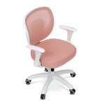 Dětská židle, výškově nastavitelná, růžová síťovina, KA-K1062 PINK