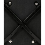 Židle jídelní, modrá látka, černé kovové nohy