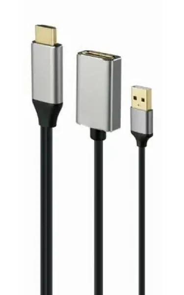 Rozbaleno - Gembird adaptér HDMI (M) na DisplayPort (F) 0.10m / aktivní / rozbaleno (A-HDMIM-DPF-02..Rozbaleno)