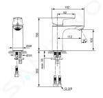 IDEAL STANDARD - Connect Air Umyvadlová baterie, chrom A7024AA