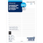 Filofax Náplň do diáře 2024 - A5, den/1 str, linky, ČJ+SJ