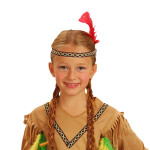 Dětský kostým indiánka s čelenkou, vel. S, e-obal