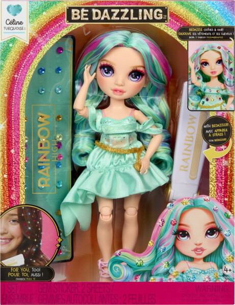 Rainbow High Be Dazzling Fashion panenka - Celine Turquoise (Teal) - MGA