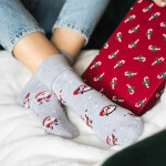 Ponožky Steven art.030 Vánoce 35-40 černá 35-37