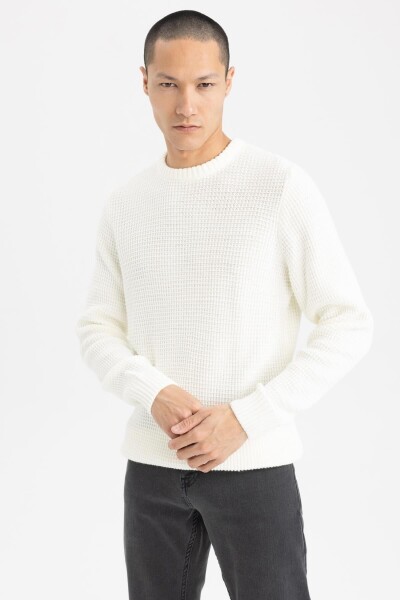 DEFACTO Standard Fit Crew Neck Knitwear Sweater