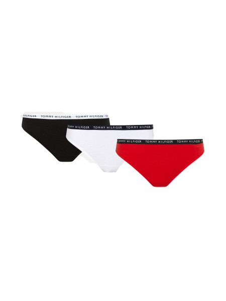 Tommy Hilfiger 3pack Briefs UW0UW028290WS Námořnická modrá/bílá/červená M