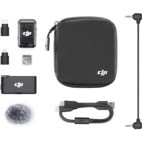 DJI Mic 2 (1 TX + 1 RX) černá / Bezdrátový mikrofon / 1 vysílač 1 přijímač (CP.RN.00000327.01)