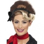 Smiffys.com Paruka Beehive Up Do - hnědá