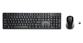 Kensington Pro Fit černá / Set bezdrátové klávesnice a myši / DE / 2.4 GHz / USB (K75230DE)