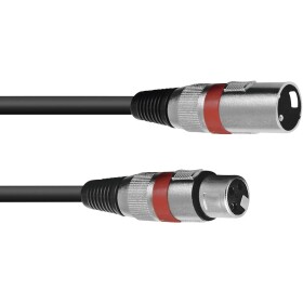 Omnitronic 30220406 XLR propojovací kabel [1x XLR zástrčka 3pólová - 1x XLR zásuvka 3pólová] 1.00 m černá - Omnitronic MC-10R