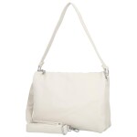 Stylová dámská koženková crossbody kabelka Cindra, béžová