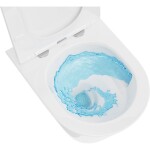 MEXEN/S - Rico Závěsná WC mísa Rimless Tornado včetně sedátka s slow slim, duroplast, bílá lesk 30720300T