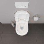 DURAVIT - D-Neo Závěsné WC se sedátkem SoftClose, Rimless, bílá 45880900A1