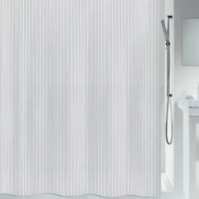 Spirella TWILL sprchový závěs 180 x 200 cm bílý / PEVA (7610583058454)