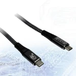 Inter-Tech USB-C 3.2 Gen 2x2 3 m černá / USB-C kabel / PD 240 W / 20 Gbit/s (88885672)
