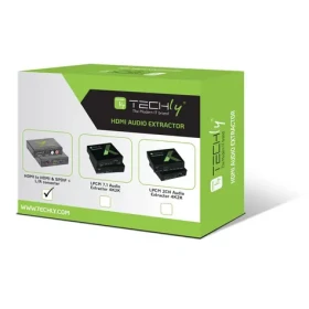 Techly HDMI audio extraktor černá / Toslink / RCA výstup / max. 1080p (IDATA-HDMI-EA)