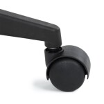 Židle kancelářská, látka černá, houpací mechanismus, kolečka pro tvrdé povrchy