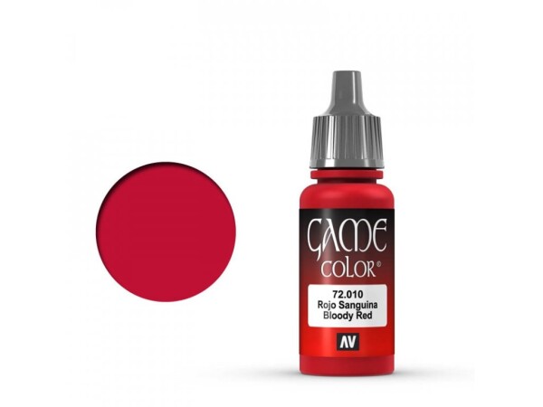 Vallejo Game Color 72010 Bloody Red (18 ml)