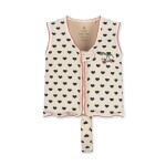 Konges Sløjd Plovací vesta Manon Coeur eclipse 3-6Y, krémová barva, textil