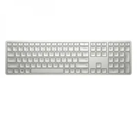 Rozbaleno - HP 970 stříbrná / bezdrátová klávesnice / USB / CZ+SK / rozbaleno (3Z729AA#BCM.rozbaleno)