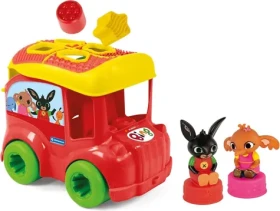 Clementoni Soft Clemmy Vkládací senzorický autobus Bing s 8 kostkami