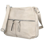 Módní dámská koženková crossbody kabelka Josefina, krémová