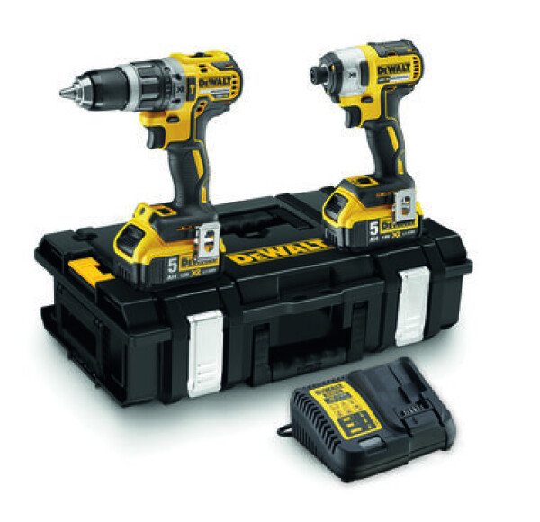 DeWalt DCK266P2 / Sada Aku nářadí příklepová vrtačka & rázový utahovák / 18V / 2x 5Ah / kufr