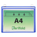 Djois velkokapacitní rámeček s kapsou a dvěma očky, A4, modrý, 5 ks