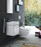 DURAVIT - DuraSquare Umývátko 45x35 cm, bez přepadu, s otvorem pro baterii, DuraCeram, WonderGliss, bílá 07324500711