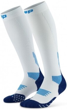 CEP dámské běžecké kompresní podkolenky 5.0 - ice/blue Velikost: II (25-31 cm obvod lýtka)
