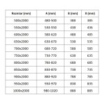 MEXEN - Exo sprchové dveře křídlové 50, transparent, zlatá 817-050-000-50-00