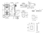 GROHE - Rapid SL Set předstěnové instalace, klozetu, sedátka SoftClose a tlačítka Skate Cosmopolitan, alpská bílá SANI11BB3129