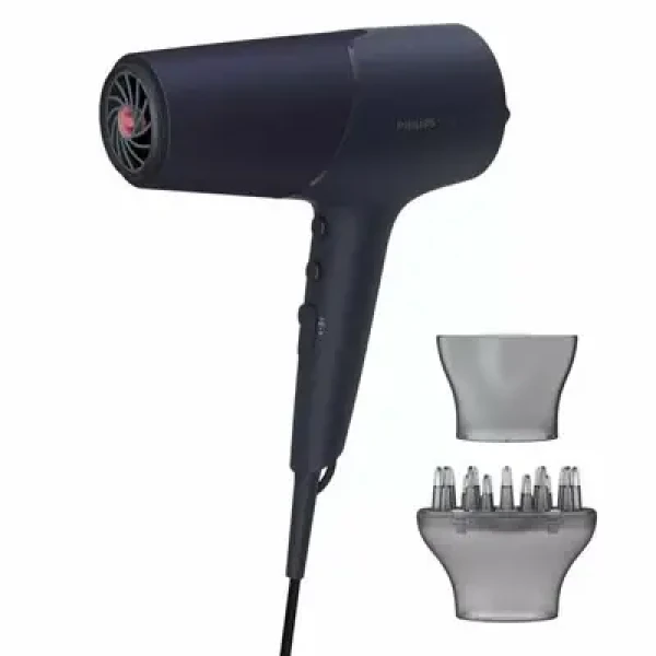 Rozbaleno - Philips BHD510-00 modrá / Vysoušeč vlasů / 2300W / 2 rychlosti - 3 teploty / ThermoShield / difuzér / rozbaleno (BHD510/00.rozbaleno)