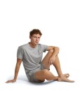 ICEBREAKER Mens Merino 150 Lodge SS Tee, Metro Heather velikost: L