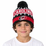 Outerstuff Dětská zimní čepice Carolina Hurricanes NHL Go Fast Cuffed Knit W Pom
