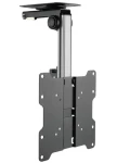 Techly ICA-CPLB-222 černo-stříbrná / Stropní držák pro TV / 17" - 37" / VESA / max 20 kg / naklápěcí, otočný (ICA-CPLB-222)