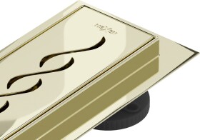 MEXEN/S - Flat 360° M18 podlahový žlab otočný 90, zlatý 1523090-40