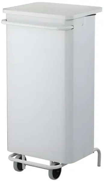 Rossignol Collecroule 57250 bílý / Odpadkový koš / 110 L / pedálový / ocel / HACCP