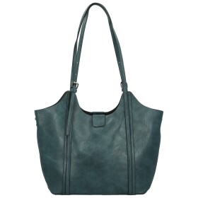 Módní dámská koženková kabelka na rameno Persida, modrá