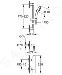 GROHE - Precision Get Sprchový set s termostatem, chrom 34857000